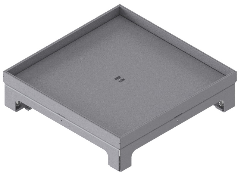 Produktbild UBD 260 259  -  Unterflur-Bodendose UBD 260 inkl. Blinddeckel mit Kante, geschlossen, und 15mm Vertiefung